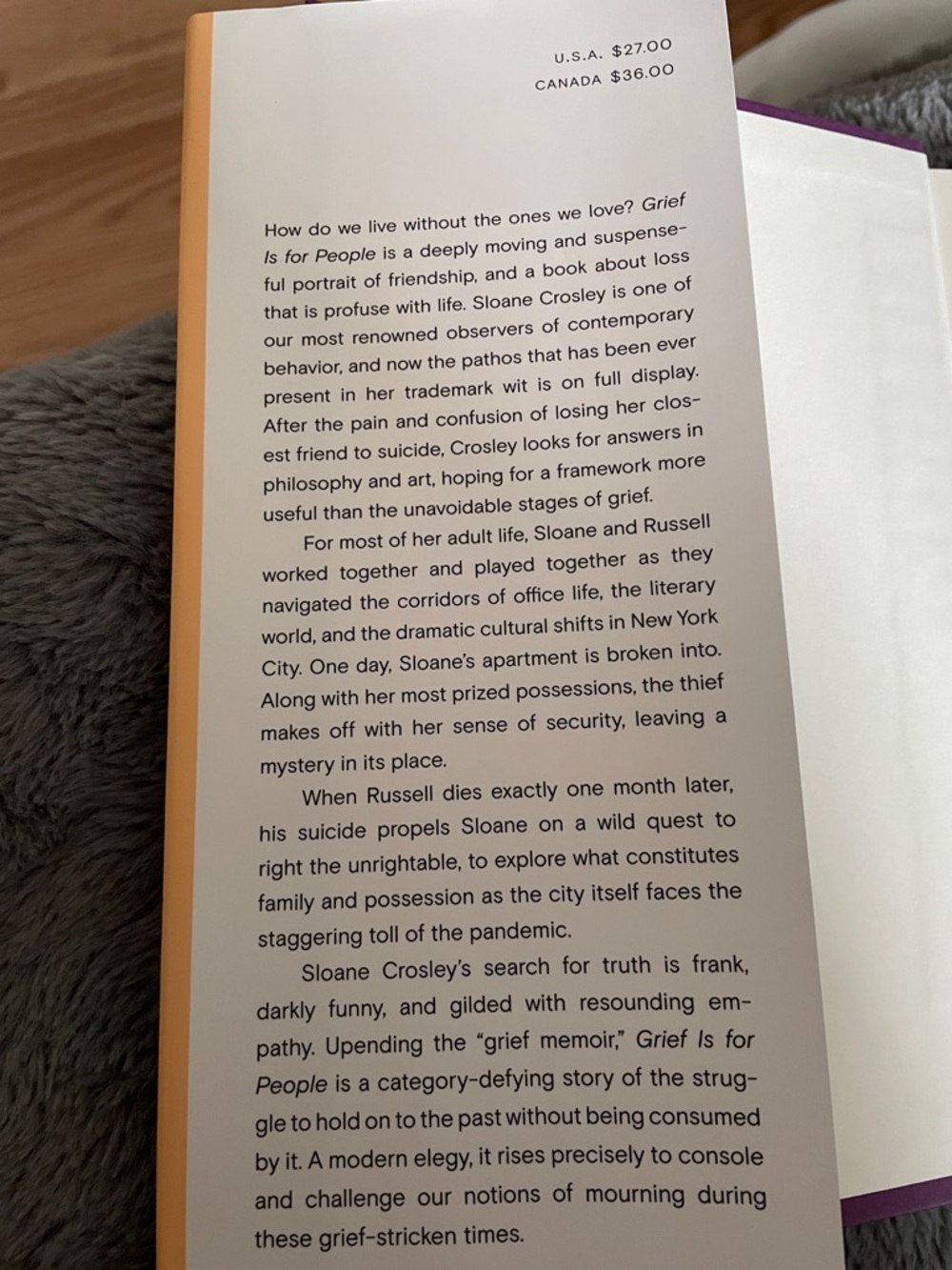 Grief is for People by Sloane Crosley - Picture 3 of 6